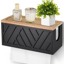Paper Towel Dispenser Wall Mount, Paper Towel Holder Wall Mounted with Lid, S...