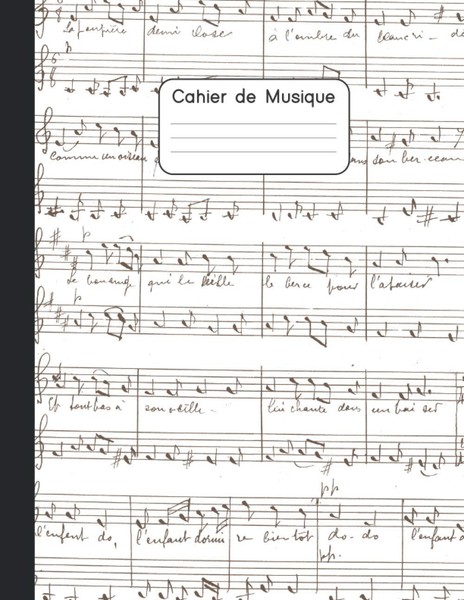 Cahier De Musique: 100 Pages 12 PortéEs Grand Format Cadeau-image