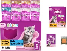 Kitten Food Variety Bundle with Poultry Feast and Fish Favourites (Total 8x85g) 30.03 per kilo