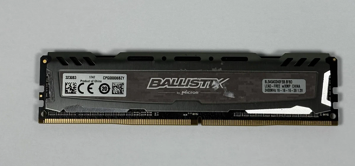DDR4 SDRAM Ballistix 4 GB Capacity per Module Memory (RAM) for