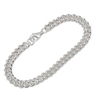 Armband 925 Sterling Silber 19Cm Panzerkette Rund Herren Designer Armbandkette