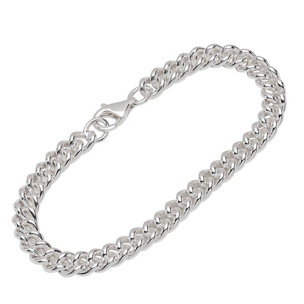 Armband 925 Sterling Silber 19Cm Panzerkette Rund Herren Designer Armbandkette-image
