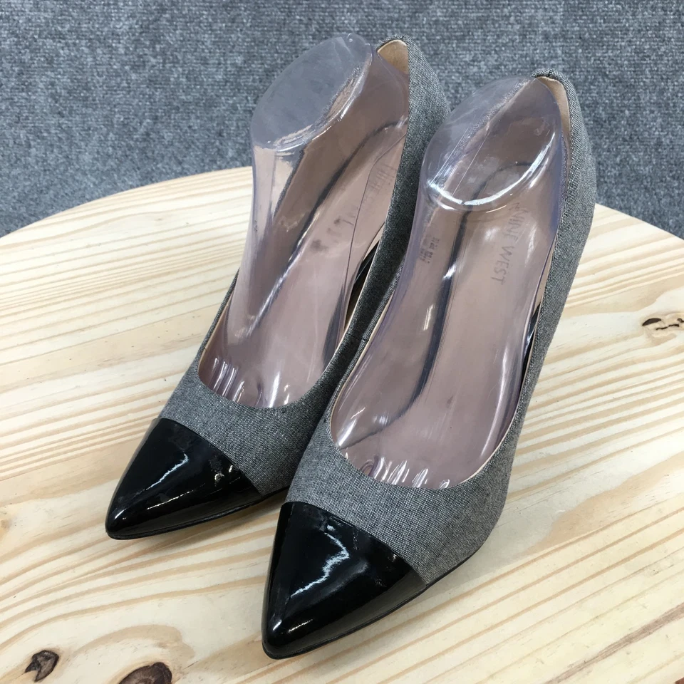 Zapatos Nine West para mujer 10M Gimmelo Pump Gris Negro Informal Puntera Tacones de aguja Foto 3 de 4