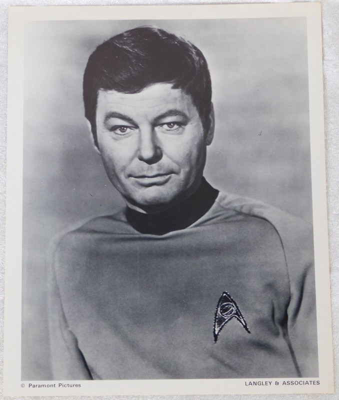 Vintage 1960s Star Trek Dr McCoy Movie TV Publicity Press Photo Poster 10x8