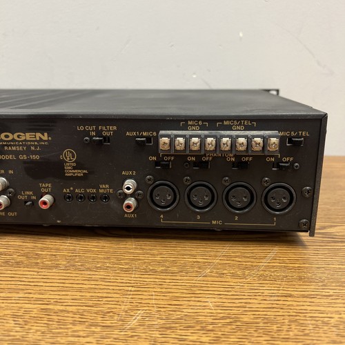 Bogen GS-150 Gold Seal Series Amplifier 150 Watt 10-band Equalizer, Power Tested - Picture 6 of 9