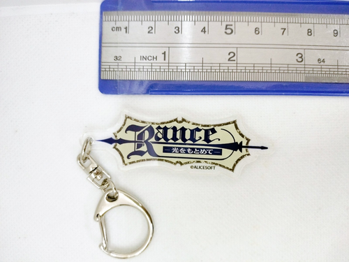 Rance I Quest for Hikari Title Acrylic Keychain ALICESOFT - Picture 2 of 3