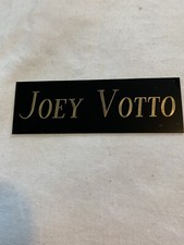 JOEY VOTTO REDS NAMEPLATE FOR AUTOGRAPHED Signed BAT-BASEBALL-JERSEY-PHOTO 1”x3”