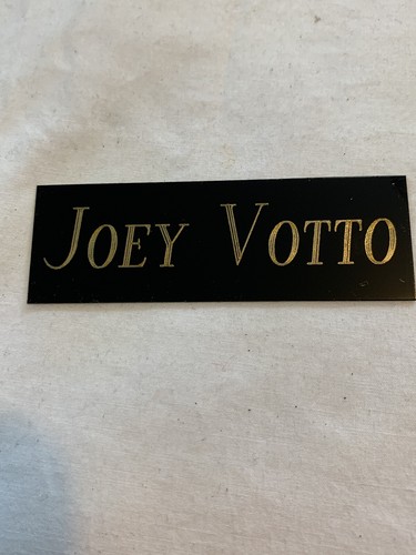 "JOEY VOTTO REDS NAMENSCHILD FÜR AUTOGRAMMIERT signiert SCHLAGSCHLÄGER-BASEBALL-TRIKOT-FOTO 1""x3""" - Bild 1 von 3