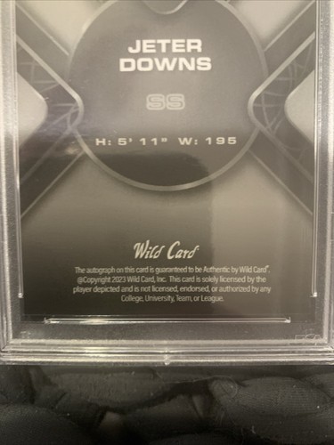 2023 WC Auto Mania Jeter Downs RC PSA 10 Pop 1 Auto Tri-Rainbow-Purple #/25 Nats - Picture 22 of 24