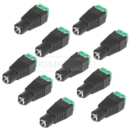 10x Hembra 5.5x2.1mm DC Enchufe Adaptador Conector Terminal Sin Soldadura Nuevo - Imagen 1 de 3