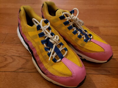 Nike Sneaker Pink And Yellow Air Max Nike Mens Air Max 95 Running