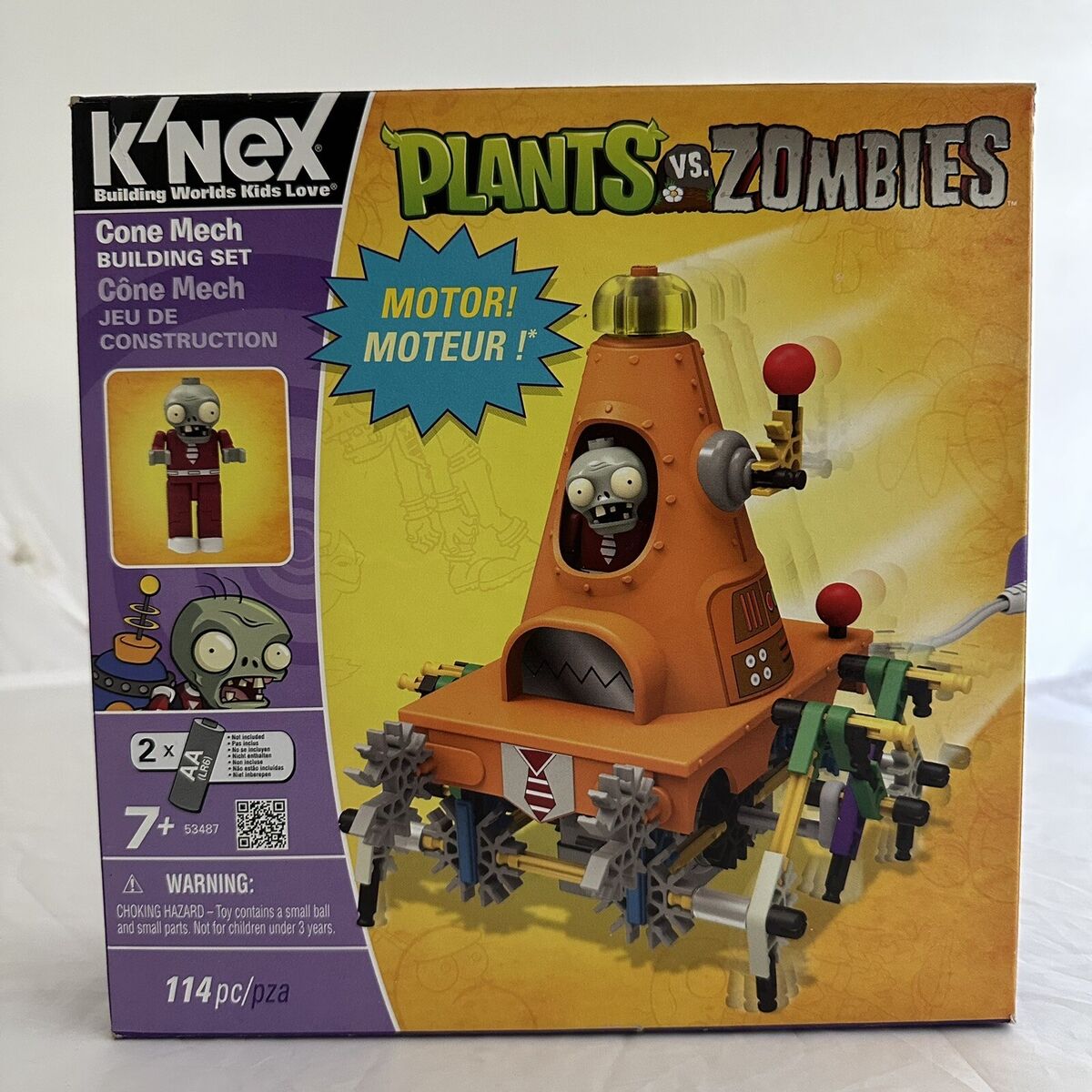 K'nex Plants Vs Zombies Cone Mech Building Set 114pc Brand K'nex Plants Vs Zombies Cone Mech Building Set 114pc Brand