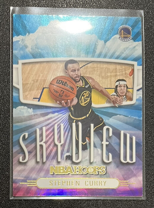 STEPHEN CURRY!!  2022-23 Hoops Skyview HOLO INSERT!!  SP Rare Warriors