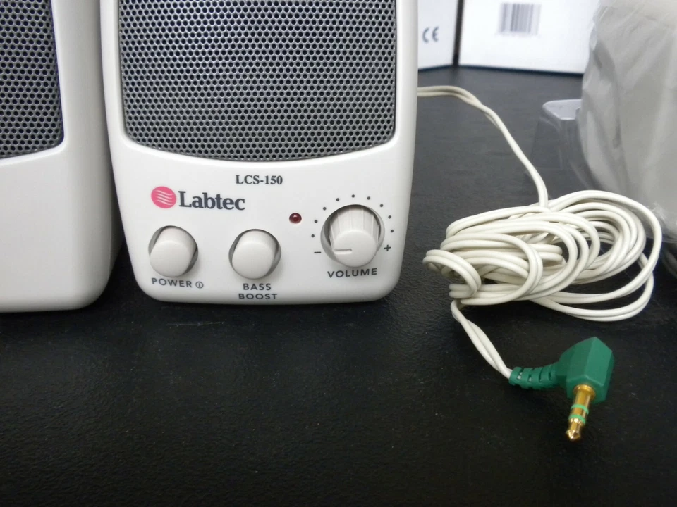 New Labtec Computer Speakers LCS-150 with new compatible adapter SHIPS FREE! - Image 2 of 4