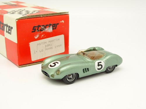 STARTER ASTON MARTIN DBR1 #5 LE MANS 1959 HANDBUILT BOXED 1/43