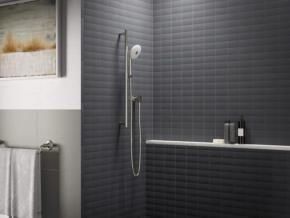 Chuveiro de mão multifuncional Kohler 72595-G-BN Exhale B120, 1,75 gpm níquel escovado - Imagem 2 de 4