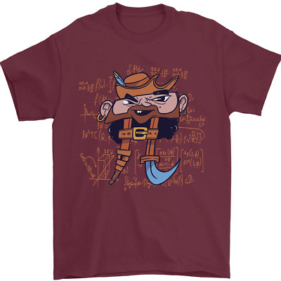 Pi Pirat lustiges Mathe Gleichung Streber Nerd Herren T-Shirt 100% Baumwolle