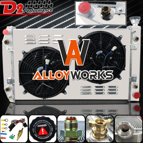 Ventilador de cubierta de radiador de 4 filas para 88-99 Chevy/GMC C/K C1500 C2500 C3500 5,0 L 5,7 L V8 - Imagen 1 de 13