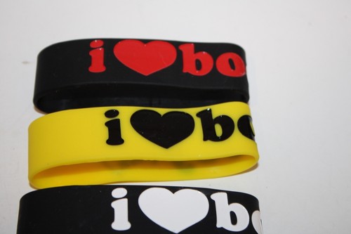 LOT I Heart Booty Real Talk Rubber Bracelet Colon Cancer Support Band 3/4” - Picture 5 of 6