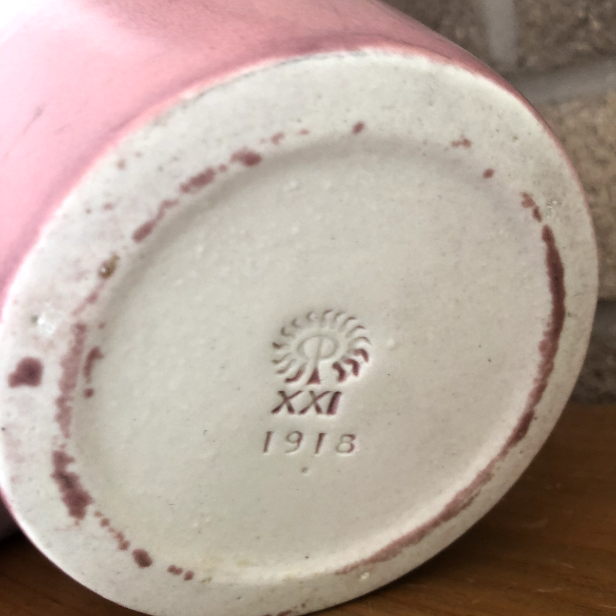 vtg 1921 Rookwood Pottery Vase XXI 1918 Matte Rose / Pink | eBay