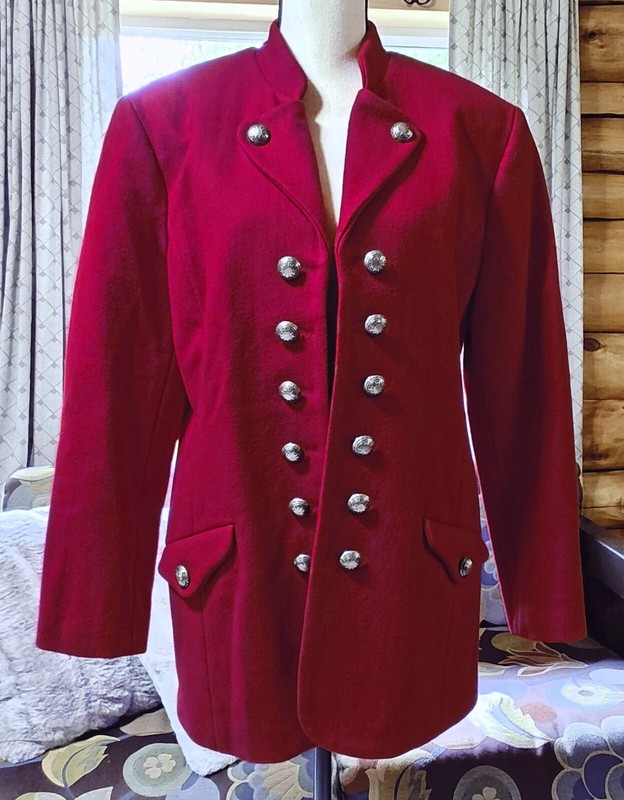 Vintage Lucia Lukken Broomskirts Buffalo Soldier Jacket. Medium.