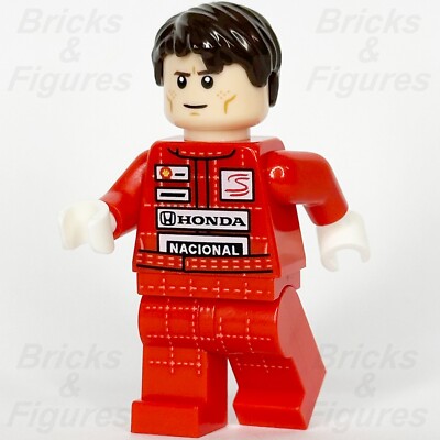 LEGO  Creator Ayrton Senna Minifigure Expert F1 Racer Formula One 10330 twn497