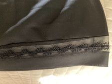 Vintage Henson Kickernick BLACK Half Lace Slip