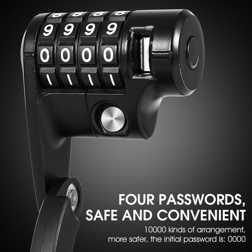 WEST BIKING Bike Folding Lock 4 Digit Password Anti-Theft Bicycle Chain Lock - 第 13/16 張圖片