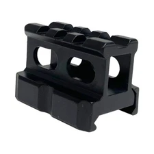  1" High Profile Riser Mount Super Slim Picatinny Weaver Rail Riser Mount 3 Slot