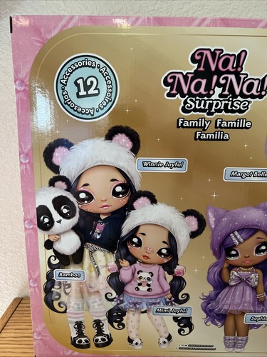 Juego de muñecas familiares gatito lavanda sorpresa con 2 muñecas de moda y 1 mascota - Imagen 5 de 6