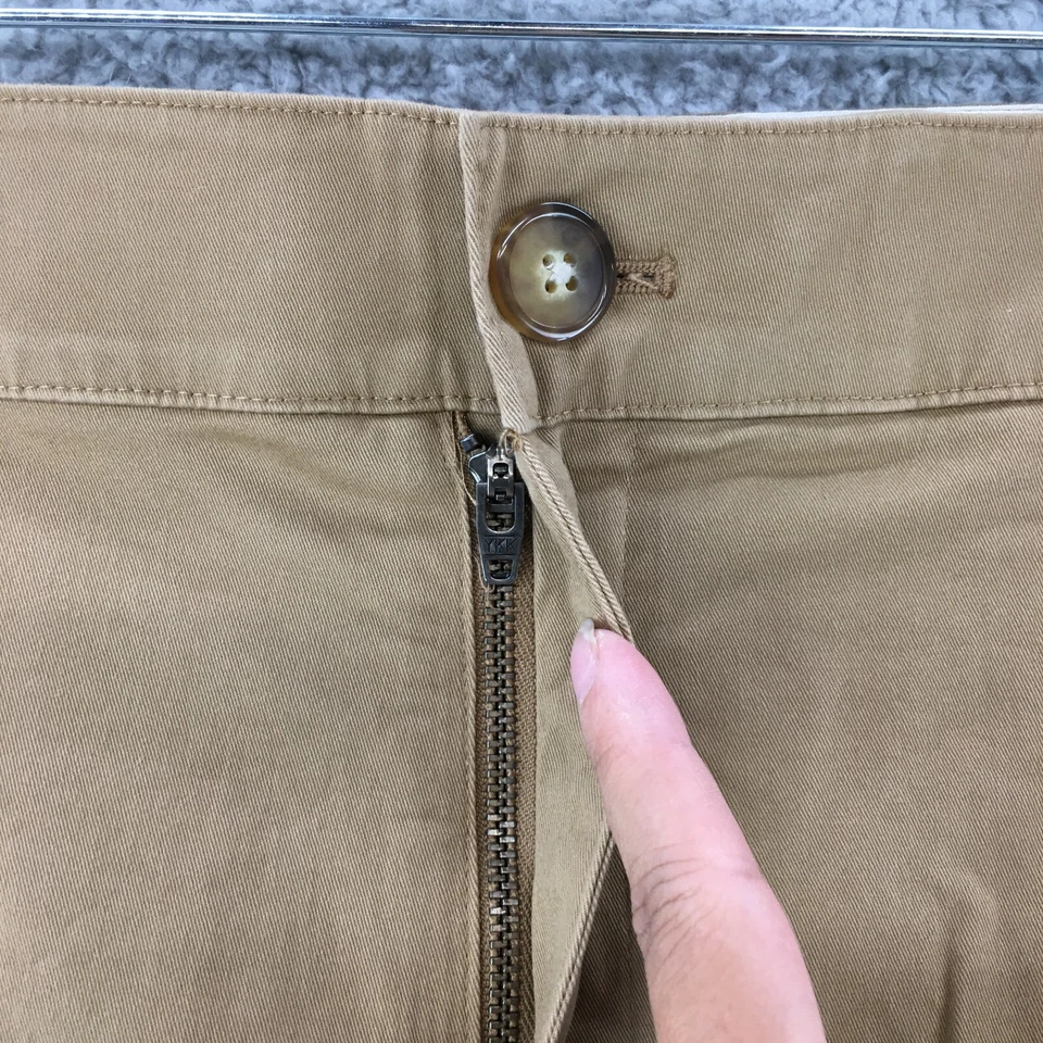 Pantalones Cortos Chinos AVA & VIV para Mujer 26W 5 pulgadas Beige Mezcla de Algodón Cremallera Frontal Plana NUEVO Foto 3 de 4