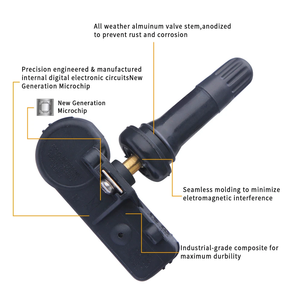 Sensor de monitoreo de presión de neumáticos 4 piezas para Chevy GMC GC 13586335 13598771 20923680 Foto 3 de 4