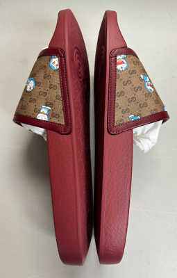 AUTHENTIC GUCCI x Doraemon Men's GG Logo Supreme Slides Size: G10