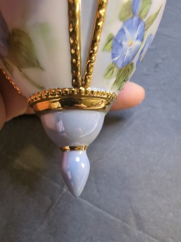 Vintage Delphinium Garden Bradford Hummingbird Porcelain Please Read Description - Picture 19 of 19