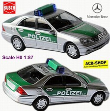 Mercedes Benz C Klasse W 203 Polizei Rheinland Pfalz 2000-07 - 1:87 Busch