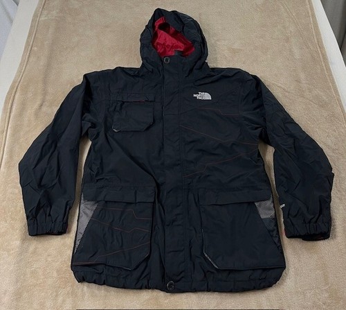 The North Face Jungen Vosko Triclimate Jacke Größe 14/16 schwarz Kapuze Hyvent gebraucht, in einwandfreiem Zustand
