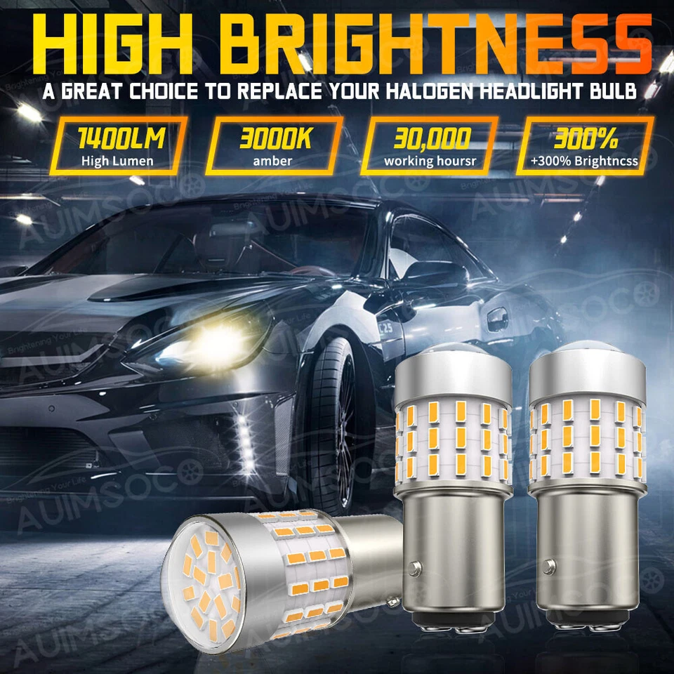 Bombillas LED ámbar de luz de giro trasero para Hyundai Genesis Coupe 10-2016 1157 Foto 4 de 4