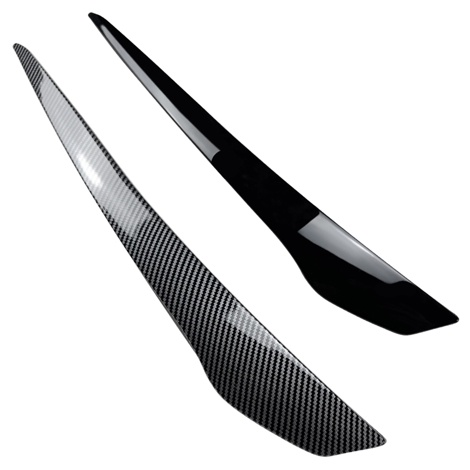 BMW E92 E93 Scheinwerfer Augenbrauen - Abdeckung Glänzend Schwarz 2010-2012