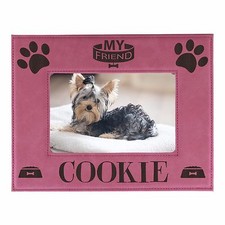 Personalized Pet Dog Picture Frame 4x6 - Custom Engraved Animal Photo Gift