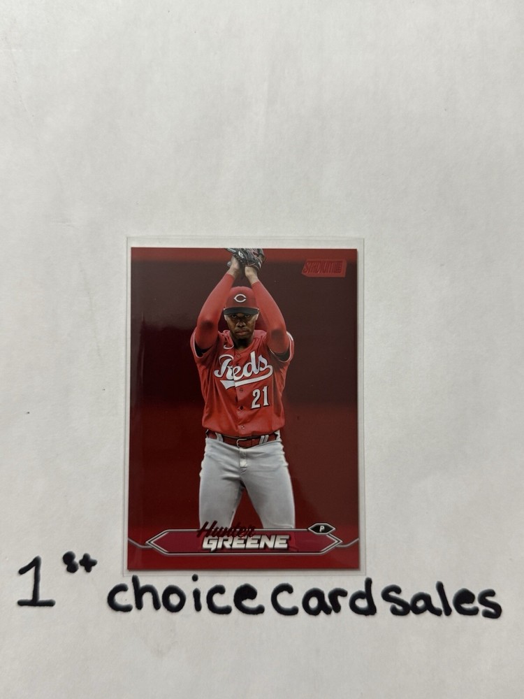 2024 Topps Stadium Club *Red Foil* #92 Hunter Greene MLB Cincinnati Reds