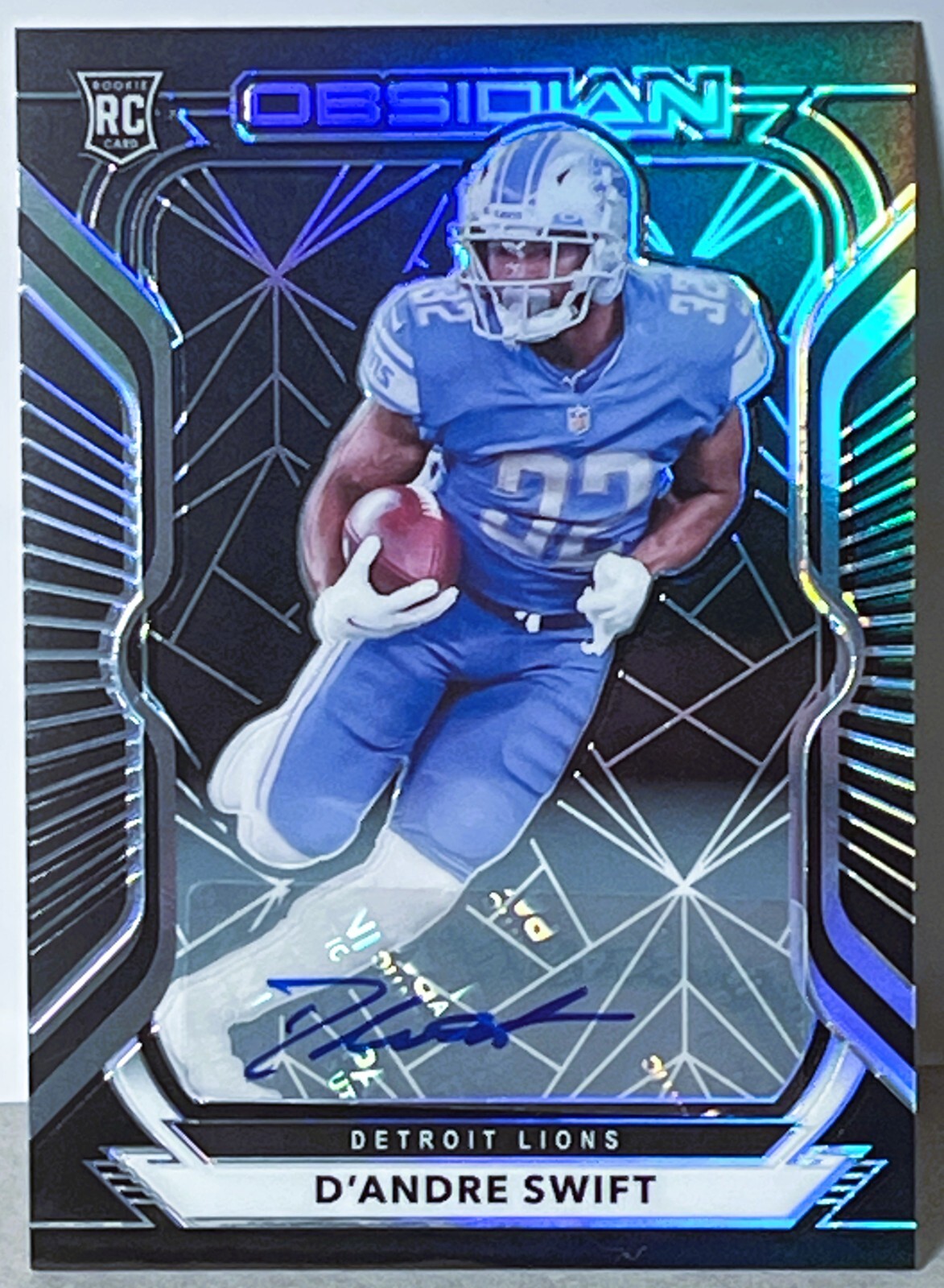 2020 Panini Obsidian - Rookie Auto  #115 D'Andre Swift /150 (AU, RC) Bears Lions