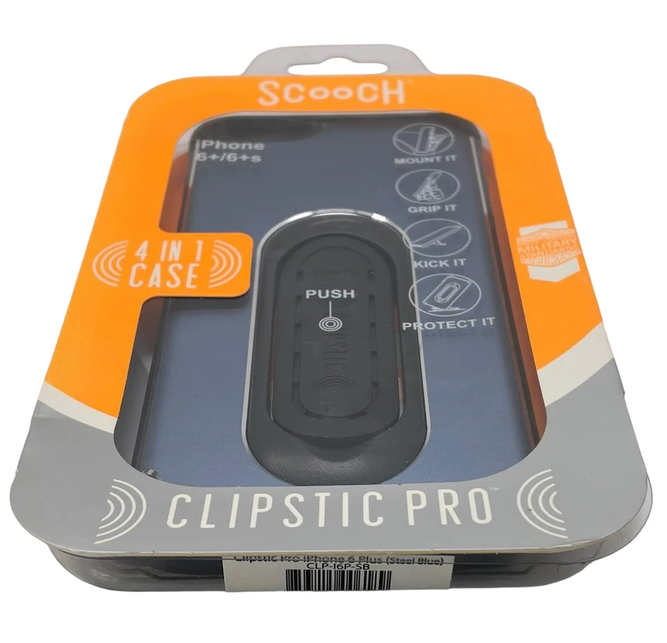 Scooch Clipstic Pro case for iPhone 6 Plus, Steel Blue - Image 2 of 4