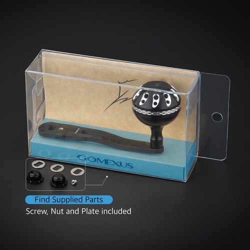Bouton Gomexus A41BKBKRD-G Alu Noir/rouge 41mm Pour Shimano A & Daiwa S