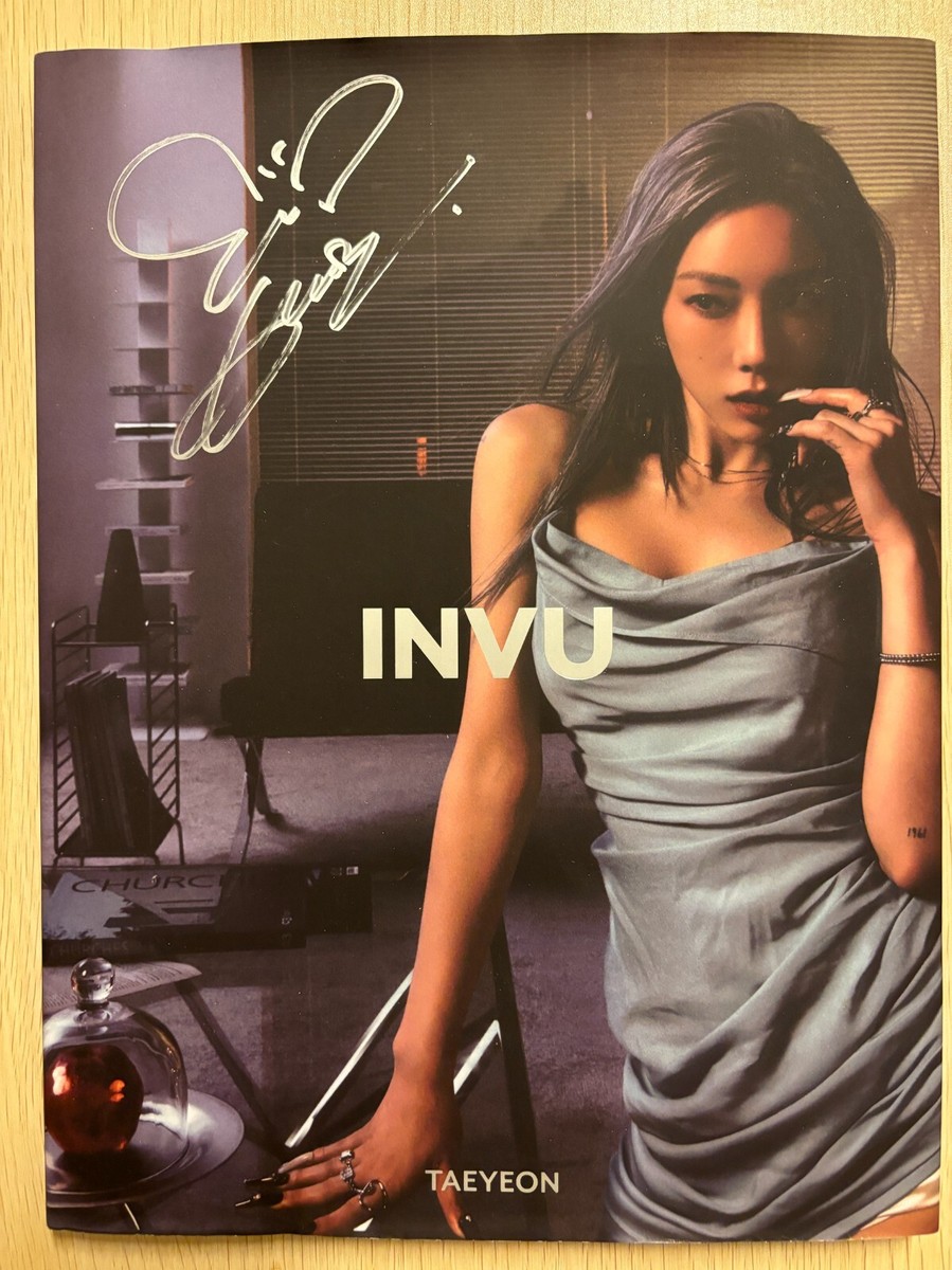 TAEYEON 直筆サイン SNSD TAEYEON [INVU] Autographed Signed Album LIMITED VER