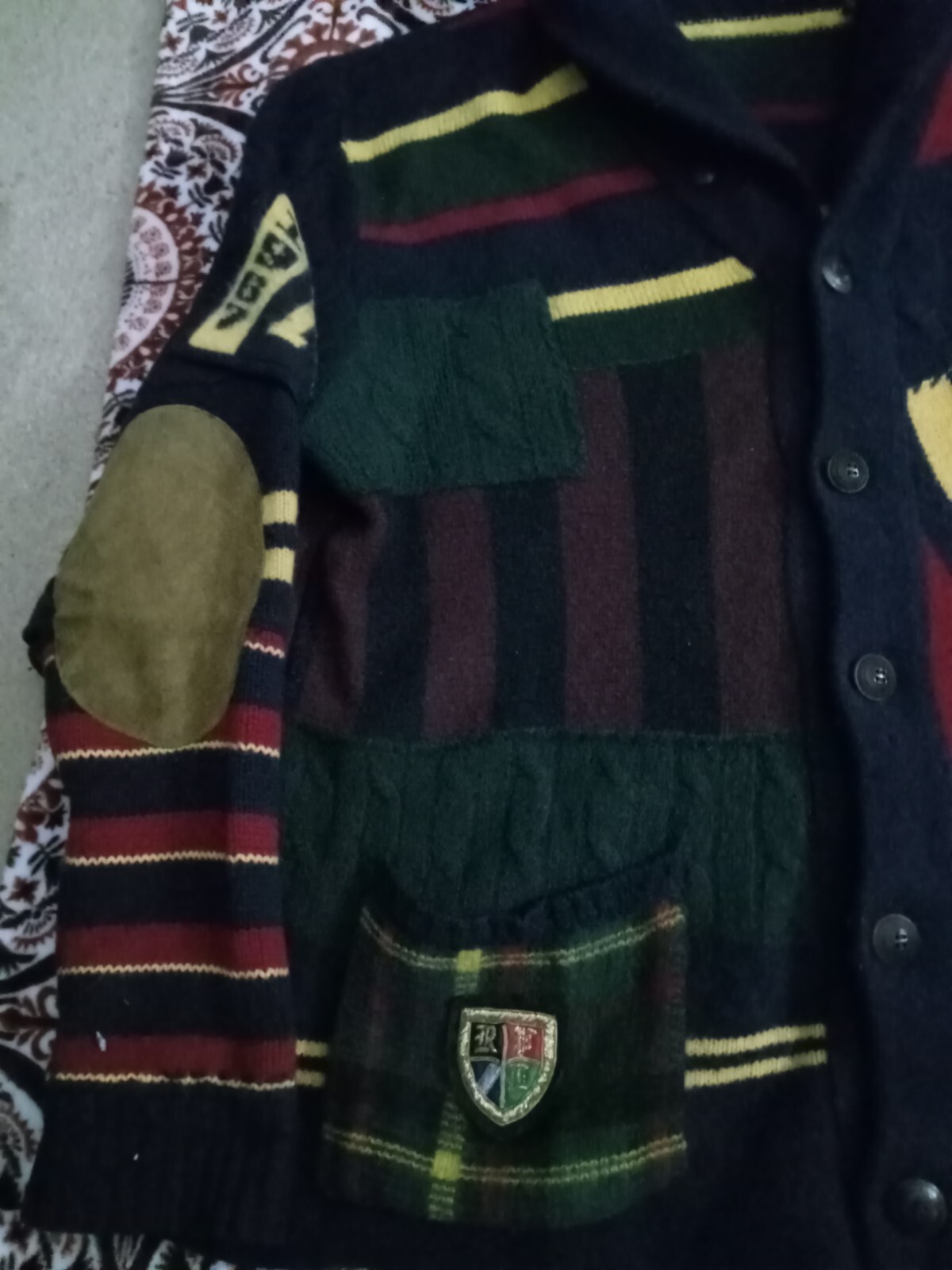 ralph lauren varsity collegiate patchwork stadium… - image 3