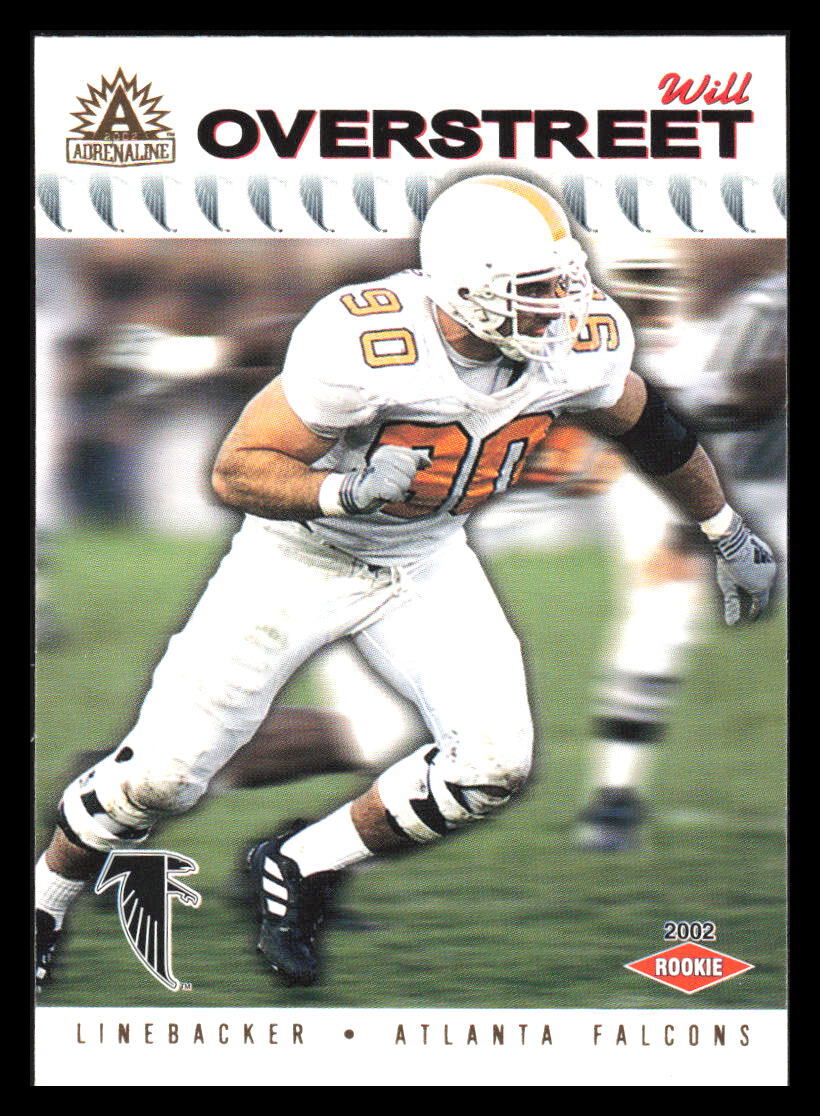 2002 Pacific Adrenaline Will Overstreet #17 Atlanta Falcons