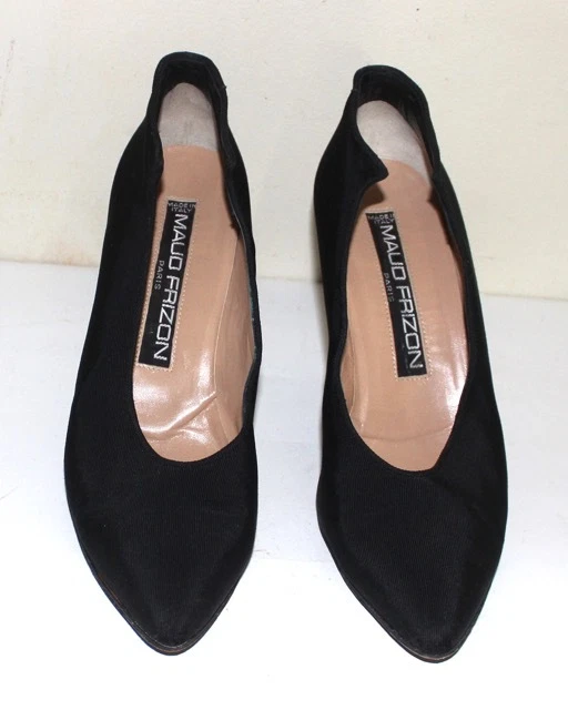 MAUD FRIZON zapatos esculpidos laterales seda negro 37.5 Foto 2 de 4