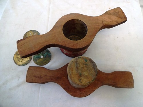 Vintage Indisch Holz Manuell Pasta Nudel Maschine Hersteller, Aussteller - Bild 3 von 10