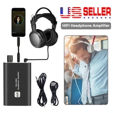 Mini HIFI Headphone Amplifier Portable Earphone AMP 3.5mm with Audio USB Cable