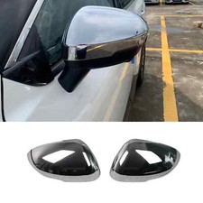 Rearview Mirror Side Lid Cover Trim Chrome For 21-25 Nissan Rogue 23-25 X-Trail